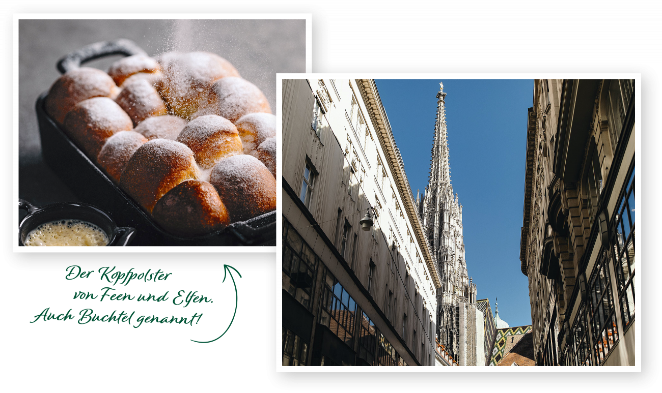 Frische Buchtel beim Figlmüller in Wien