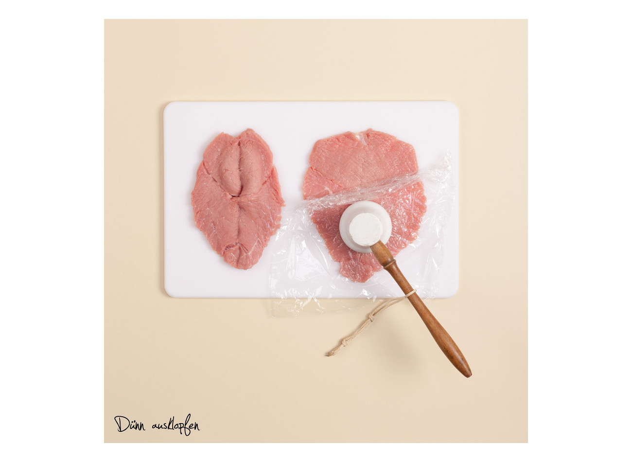 Wiener Schnitzel Zubereitung: Dünn ausklopfen